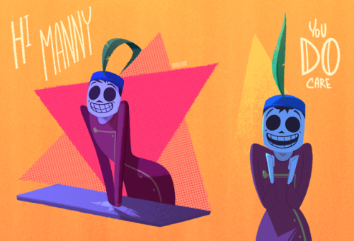 devillefort-master:Some Grim Fandango drawings for this week 