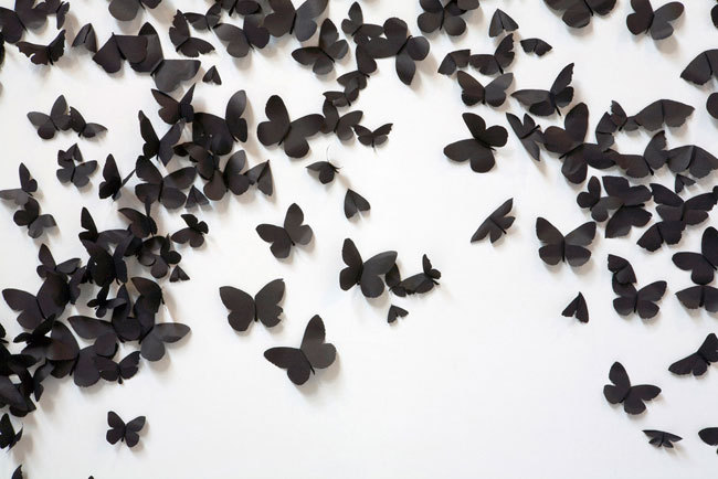 fer1972:  Black Cloud by Carlos Amorales. An Installation made of 30,000 Paper Moths