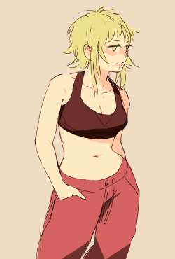 poncotsutenshi:  hot babes in sports bras is my kinda aesthetic 