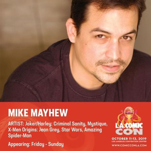 I will be at this year’s @comicconla October 3rd thru Sunday October 11th - 13th. I won’