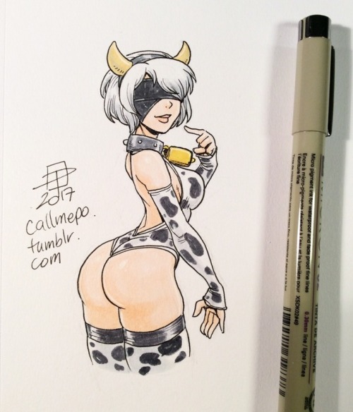 callmepo: Cowbell 2B!  Late night tiny doodle. porn pictures