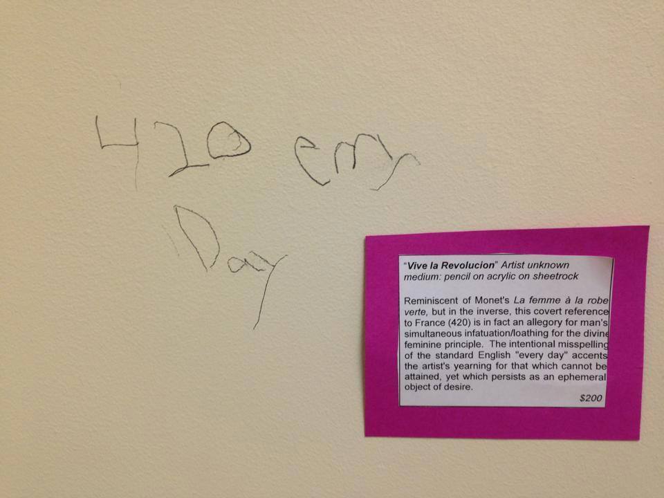 tokillamockinggirl:  the teachers at my high school do this to the graffiti in the