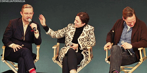 corneliapornelia:  Martin giving a very sweet answer to the question “what were your favourite memories filming series three?” 