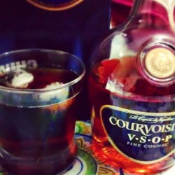 Bebiendo como los #grandes #courvoisier 