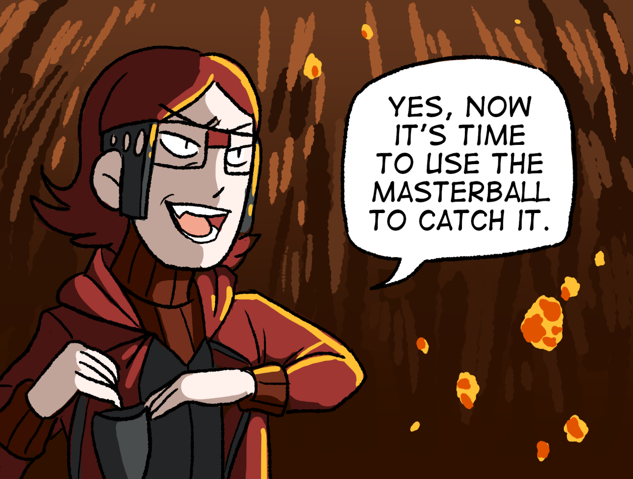 fluffycutecats:  Au where Maxie’s plan b was to actually catch groudon with the