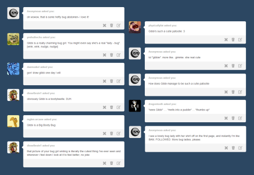 I DIDN&rsquo;T REALIZE HOW MANY GIBBI-RELATED ASKS I HAD BACKED UPI&quot;M A BUTT AND DON&rsquo;T RE