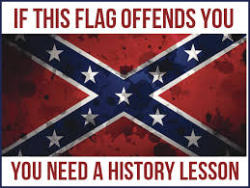 stonedsnoopy:  I am born und raised in Atlanta georgia und I fly these flags cuz I was born here in the south und I respect my heritage. I also have 2 actual flags hanging in my room. These flags are not coming down ever. If you dont like it then you