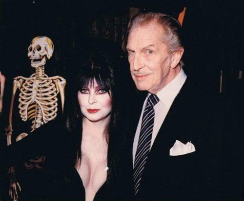 horrorandhalloween:Elvira & Vincent Price