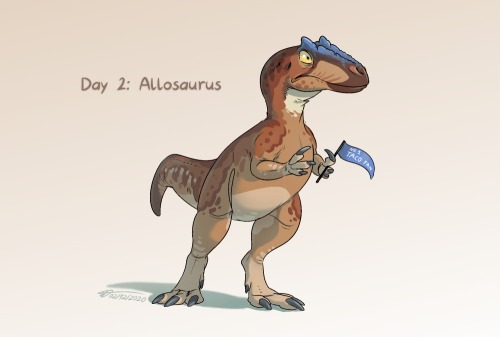 I thought to share these 3 here. Psittacosaurus, Allosaurus, Deinocheirus from my personal challenge