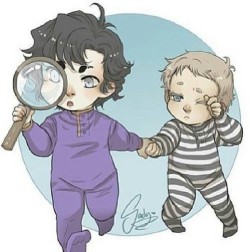 bloodsoakedleather:  sherlock-shut-the-fuck-up:  valkyrie-of-the-dead:  x  cute &lt;3  Kidlock doesn’t generally appeal to me but this is the exception.  It’s just so adorable. 