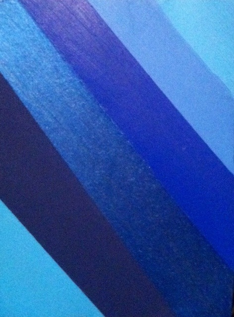 Freshly Painted. Acrylic. BLUE.