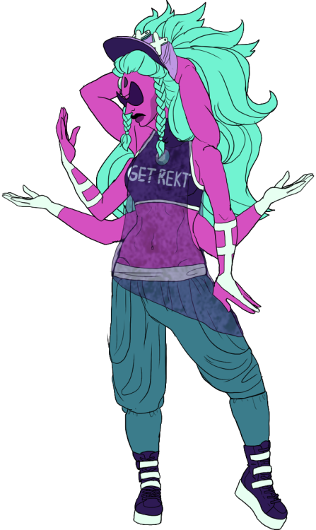 vintagehoneybees: Alexandrite finished! I do not know what she’s wearing. All I know is I want