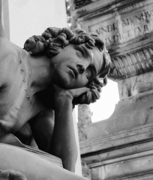 Angel of the Night, c 1885. Giulio Monteverde Verano Monumental Cemetery, Rome, Italy