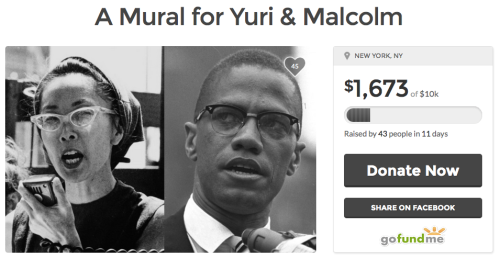 DONATE HERE“From Harlem With Love: A Mural for Yuri and Malcolm” is a mural project led 