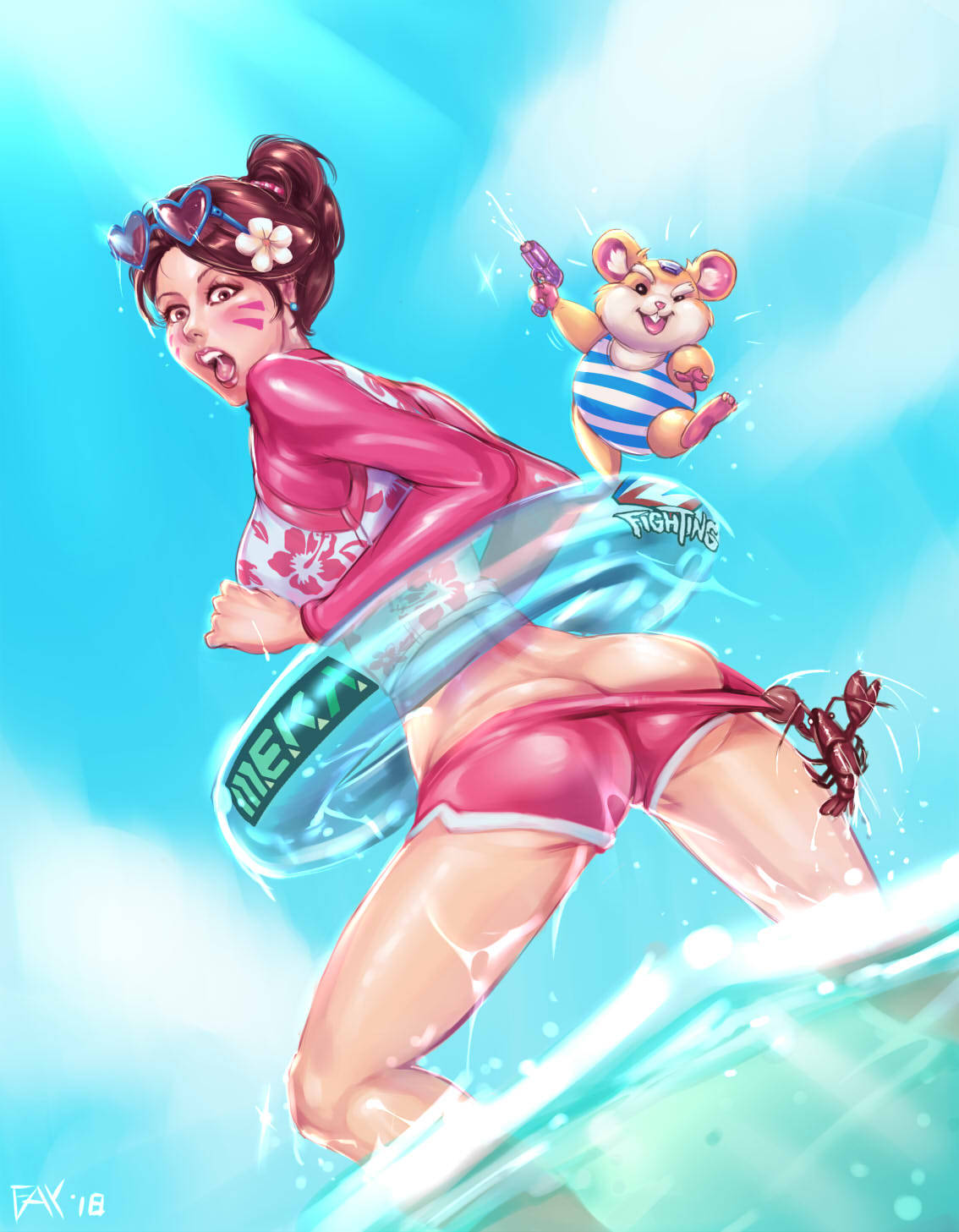 faymantra:I just can’t resist and gotta draw the new summer DVA and having fun