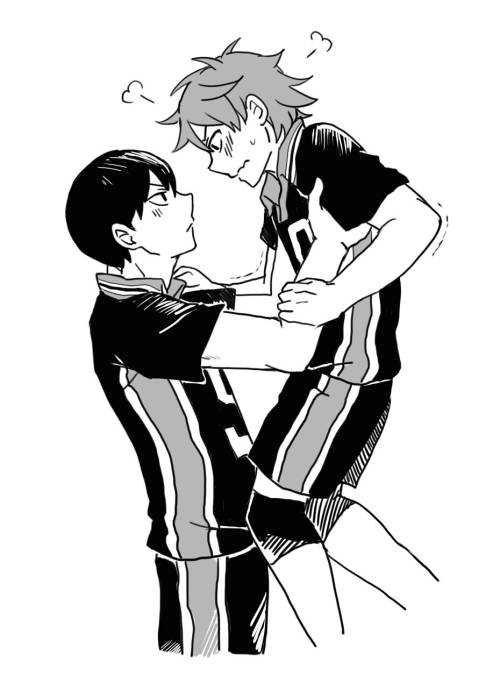 aokamei:  Can you tell how much I love kagehina..? /////