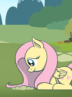 flutterluv: Shy gopher trying to do a nose boop with Fluttershy. Based off this [tumblr post].  &lt;3!