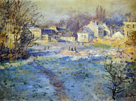 White Frost  - Claude Monet 1875Impressionism