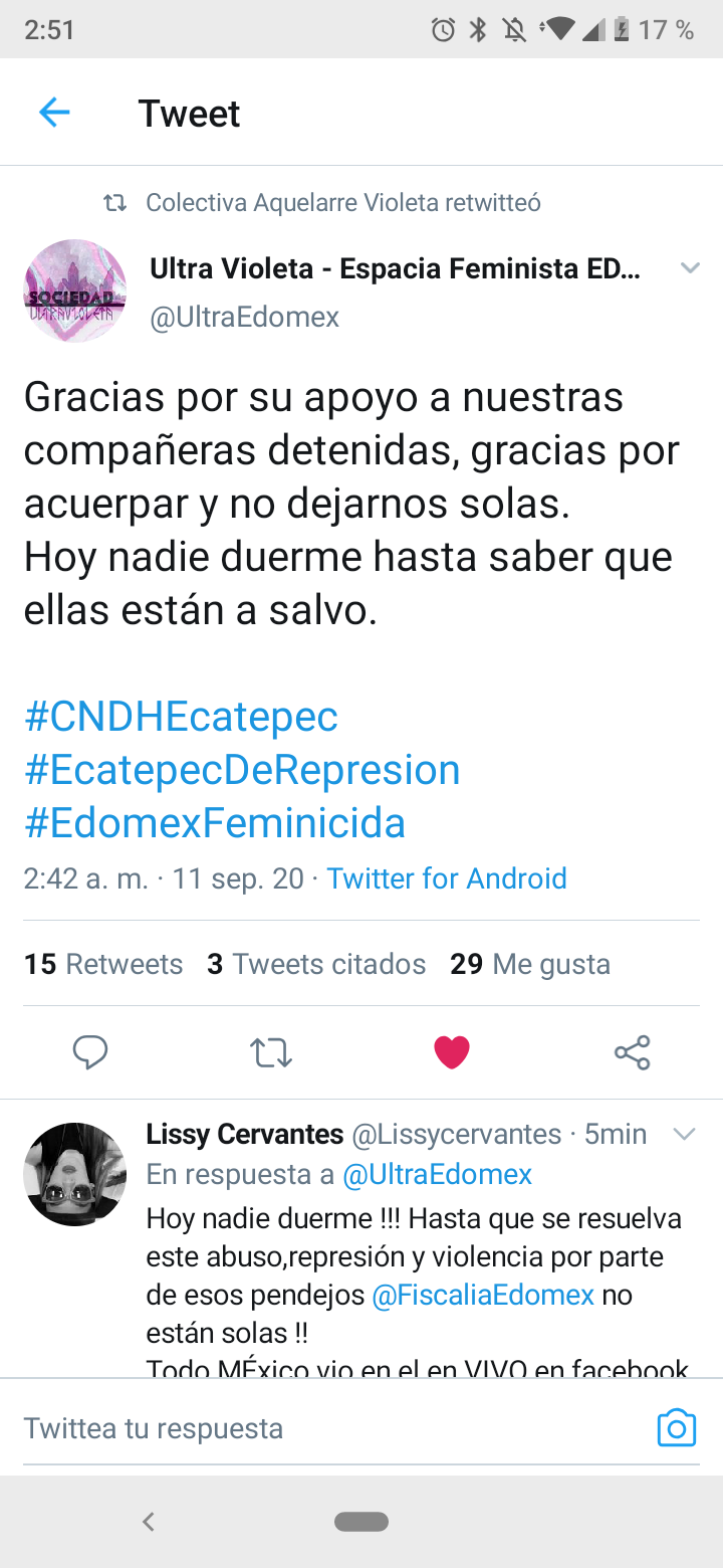 GUARDIA NACIONAL REPRENDE A FEMINISTAS MEXICANAS DE ECATEPEC QUE SOSTENIAN UNA PROTESTA EN LA CNDH POR