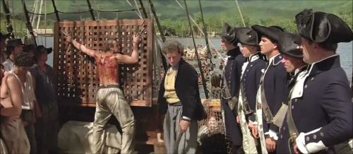 The Bounty (1984) Naval floggings for Seaman Charles Churchill (Liam Neeson) and others. 