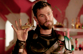 untitled-1990:  lesbiangoatfarm: not to be like this but why is this gif so like…..gay. this is like a mean twunk look thor after writing his name on the tube of lipstick, eliminating himself from All Stars 3