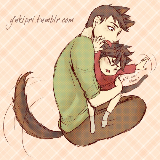 yukipri:  Big Hero 6 Catboy/Dogboy AU!  Part 1I said I’d draw one, ages ago, and