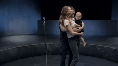 sunshineditions:Behati Prinsloo and Dusty Rose in the music video for Maroon 5 ft Cardi B “Gir