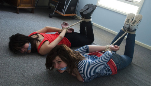 Hipster punks bound and gagged