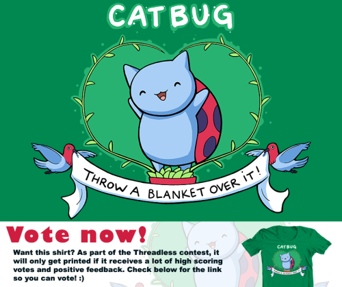 Not much time left to vote for this shirt! Vote 5 for it here if you want it to print!: www.t