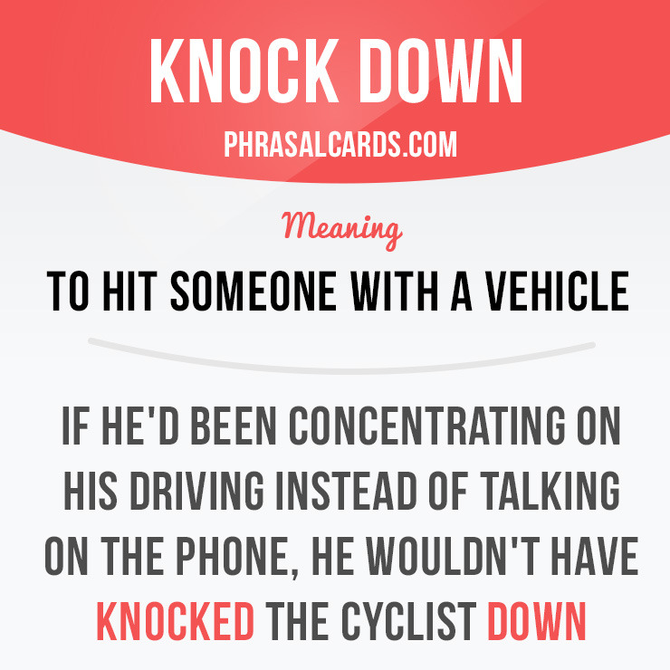 Phrasal verbs with 'knock': Learning English 