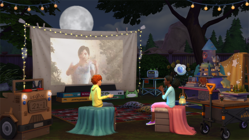 The Sims 4 Little Campers KitStay up past your bedtime with cozy, crafty backyard camping gear from 