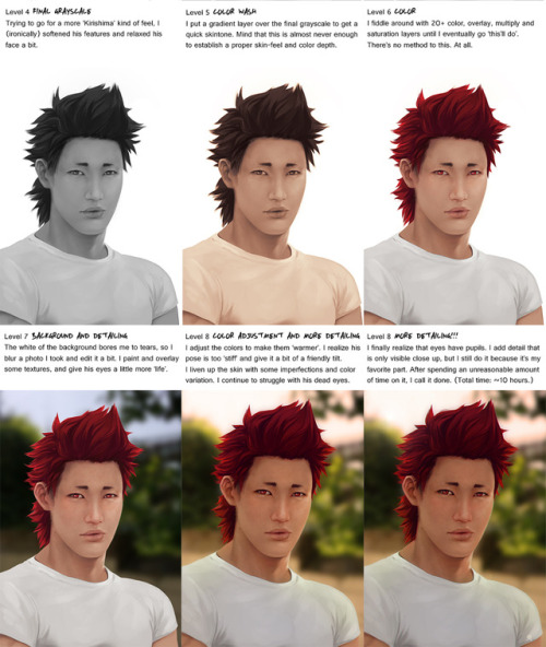 Here’s a little process overview of my recent Kirishima painting. 