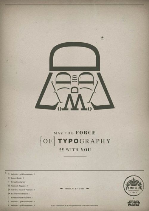 Sex karmenz:  May the force of typography be pictures