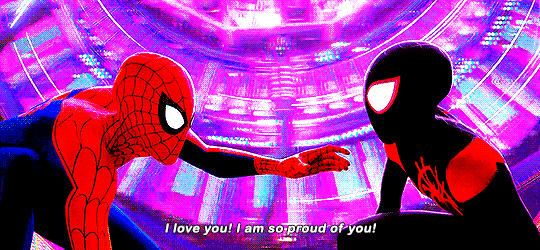 porkcow: itsabork:  andthwip: Into the Spider-Verse + “I love you” I love thisI