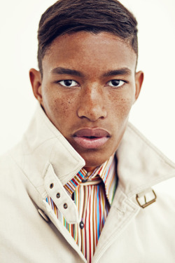 lovefoundmodelslost: Model - Raphael Balzer Nationality - German (Nigerian) Height - 6′2.5 Agencies - WIlhelmina (NY) CREW (Milan) Milk (London) Notable Work - Armani Exchange SS 2014 Campaign 