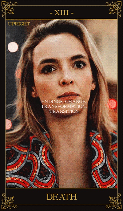 uservillanelle:  @pscentral mini event: get to know the members ↳ Killing Eve  + tarot cards