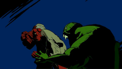 maxmarvel123:  Hellboy beats a Frog monsterA short 3D animation