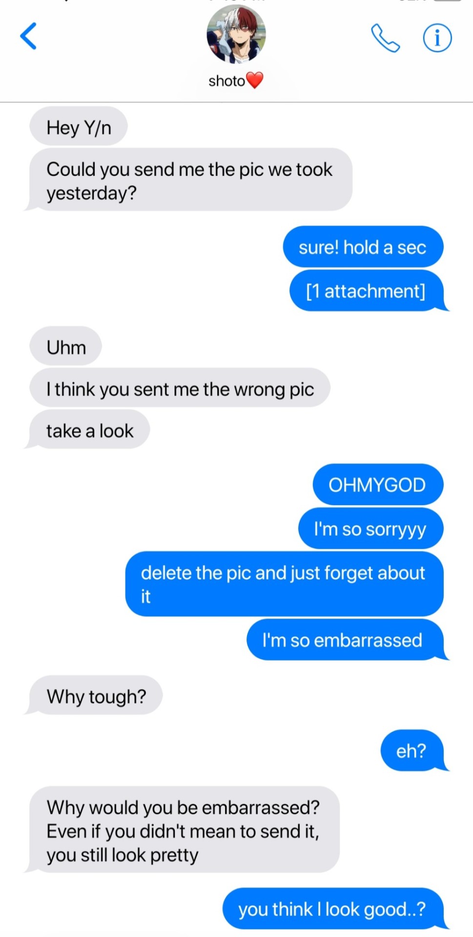 .Sending Nudes To MHA Boys.