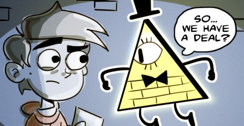 I think I should write a FanFiction based on my cross-over idea between Gravity Falls