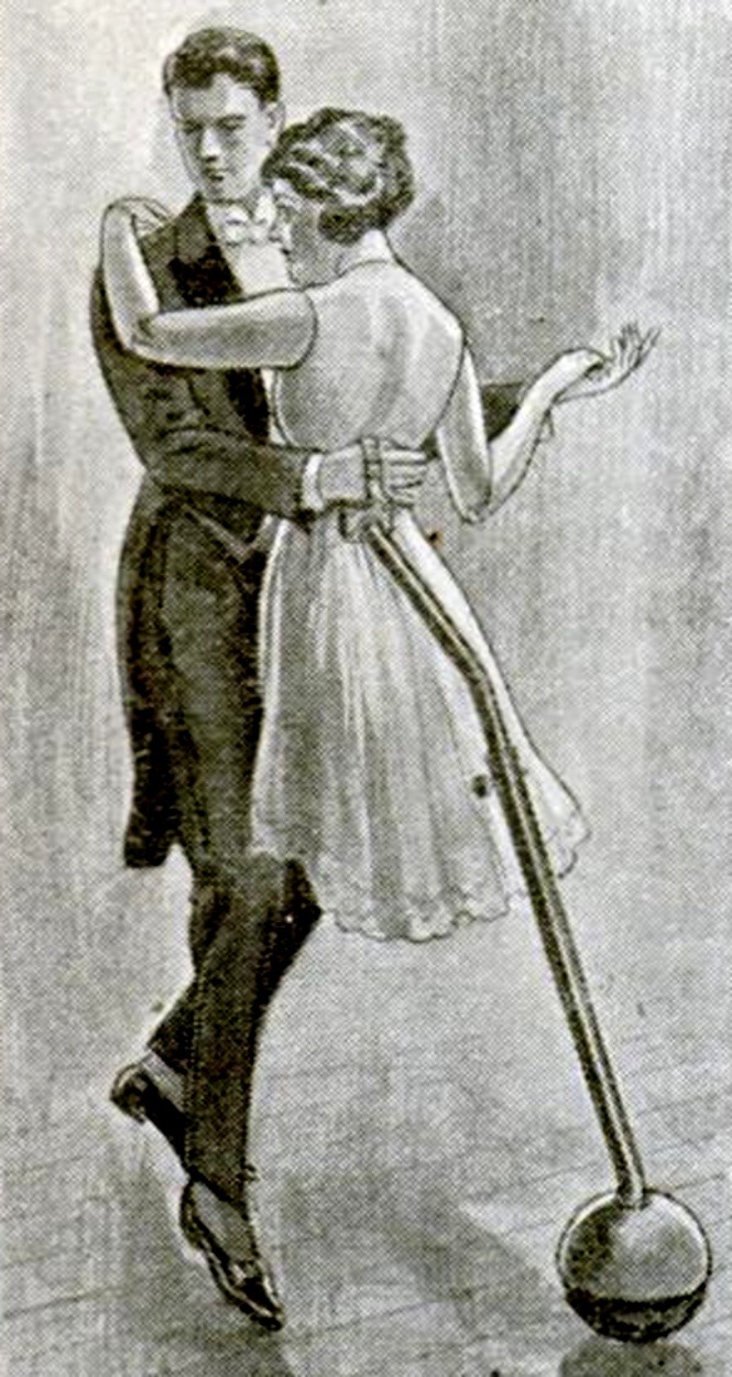 Mechanical partner for dancing pupil, 1921.