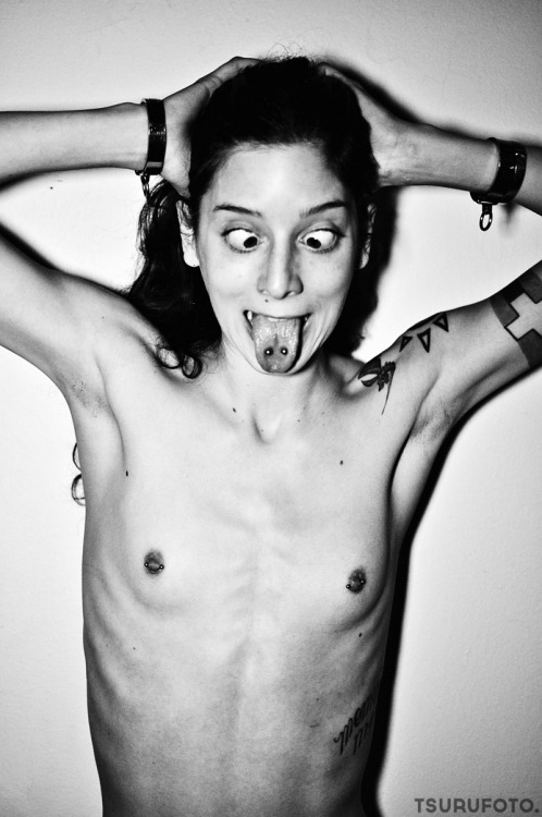tsurufoto: Funny Face series with Cam Damage! HA! by Aaron Tsuru for tsurufoto nudiezine. HA! good m