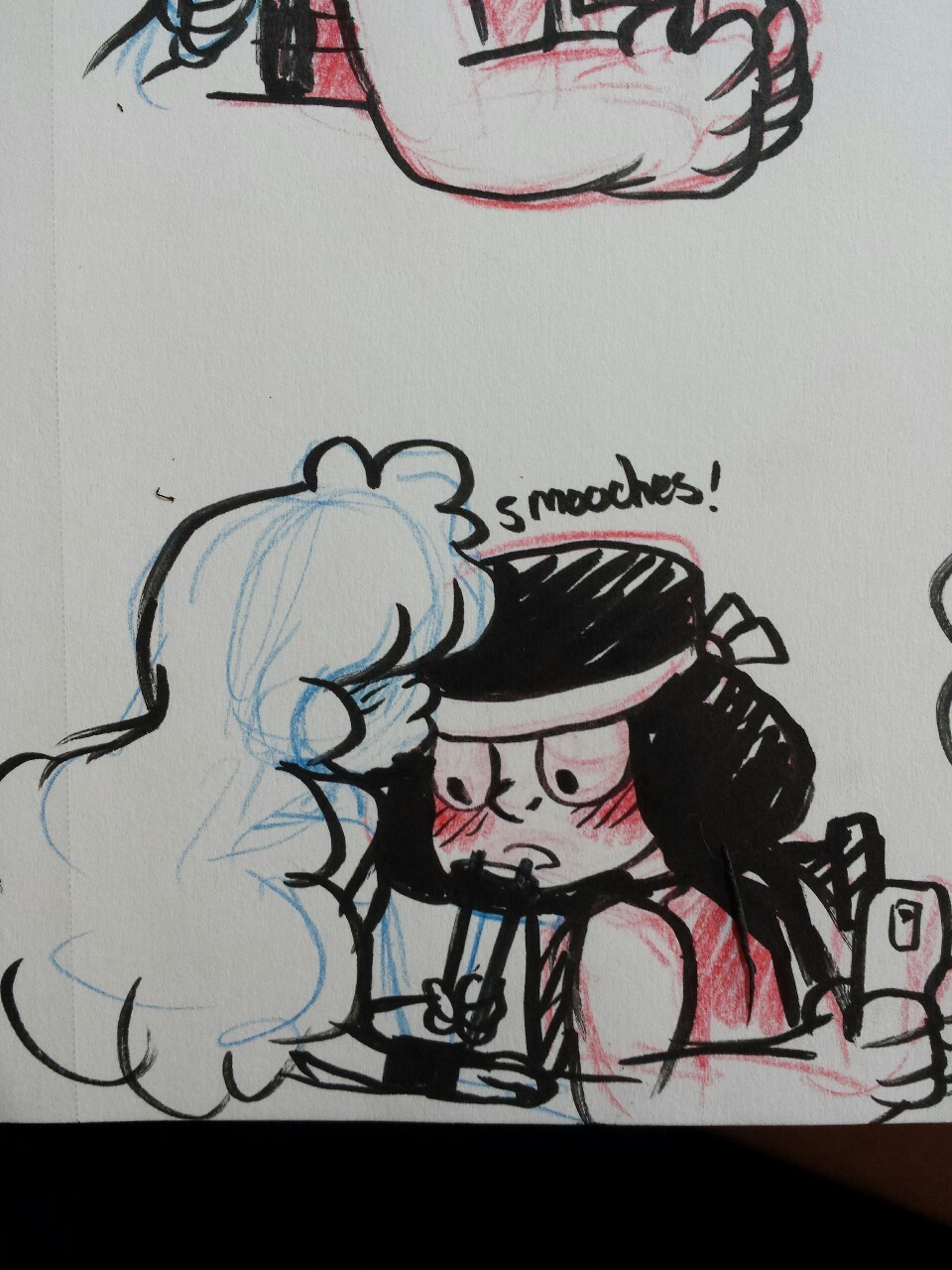 e-jheman:  I did it.     She would never ignore sapphs but baby steven was texting