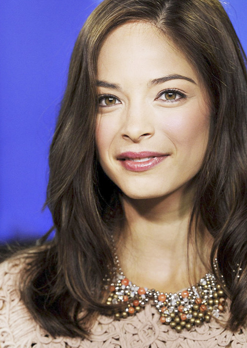  Kristin Kreuk  I always tell Kristin she reminds me of Audrey Hepburn. → Alliso