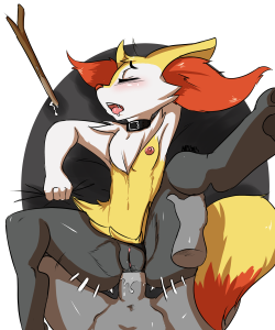 avante92artblog:  Stream sketch of Braixen  Hehe nothing stands a chance with the internet. XD