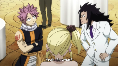 animezing-fandoms:Gajeel knows what’s up 😏