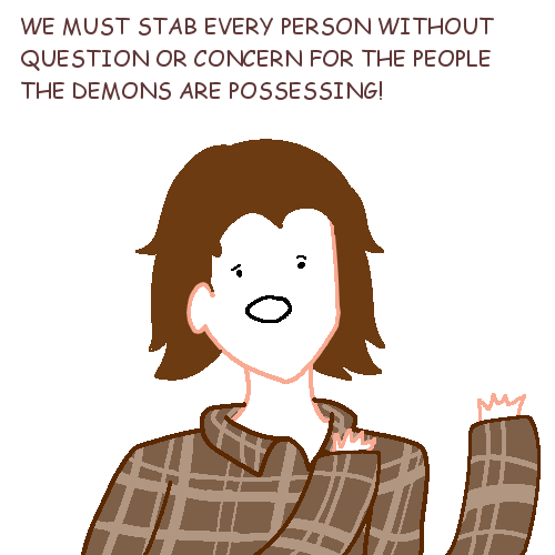 paintsupuhnatural:  Sam Winchester contemplates the struggles of life. 