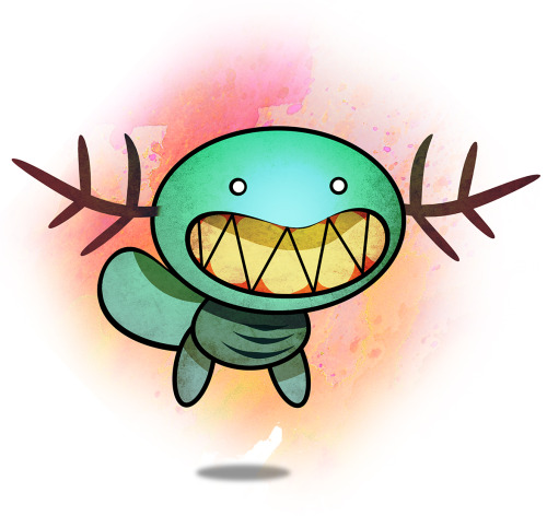 pokedump:194 - WooperWhen it walks around on the ground, it coats its body with a slimy, poisonous f