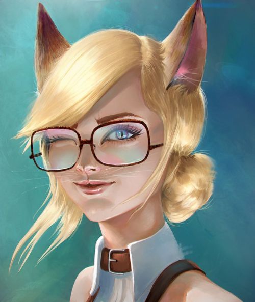 ::Tabaxi Character Portrait:: . Private Dnd character commission of a Tabaxi called Evie. She should