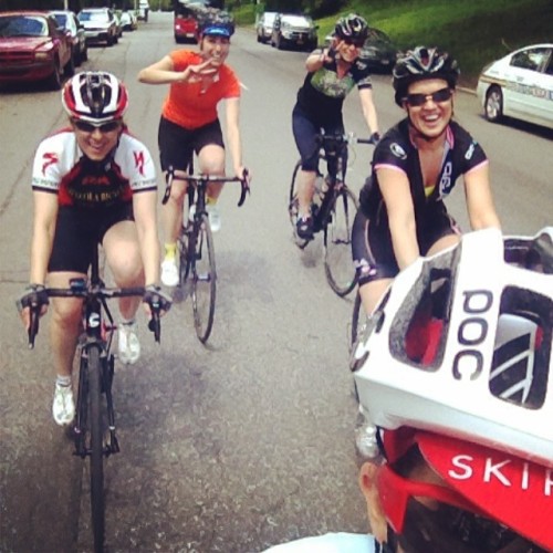 jennordhem: The Ridin’ Dirty crew! Took these ladies on the dirt trails through Tallman. #womens100