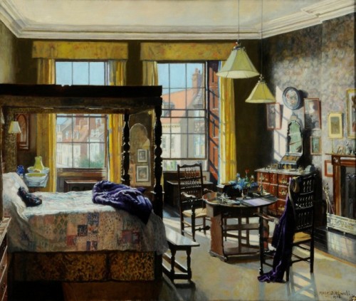 Mary Dawson Elwell (1874–1952), Bedroom, Bar House, Beverley, 1935